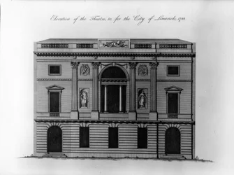 Erhebung des Theaters, undatiert, für die Stadt Limerick, 1788